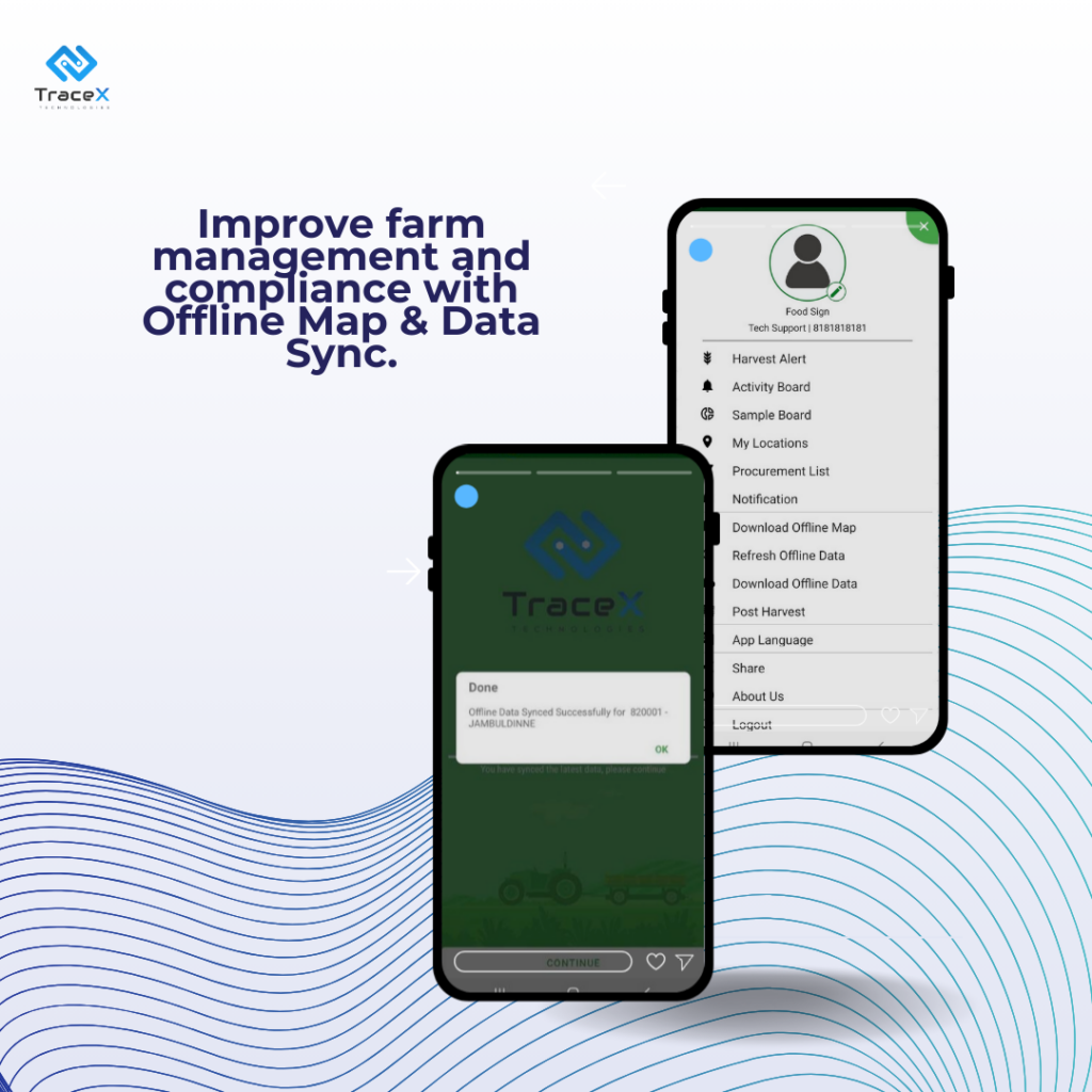 Offline Map & Data Sync, Farm Management & Compliance