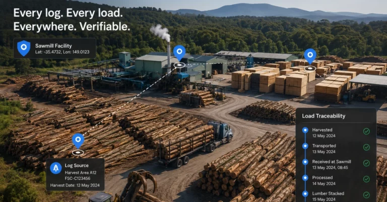 EUDR Sawmill Compliance, Forest Plot to Finished Lumber, EUDR Compliance, EUDR for Sawmill